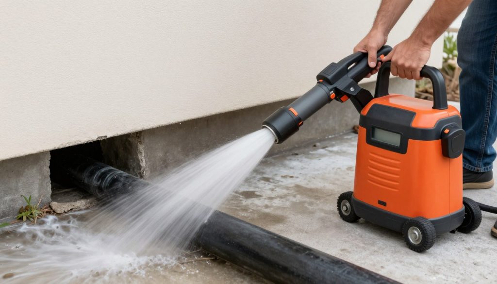 Hydro jetting equipment clearing Venice drain line blockage