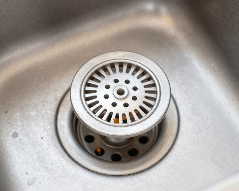 Kitchen drain strainer preventing debris in Venice home