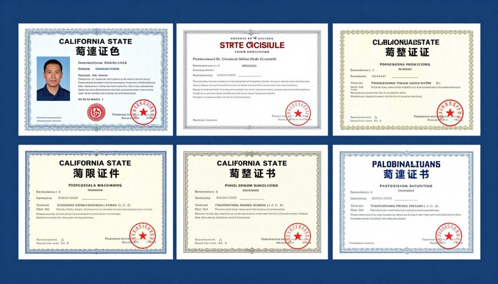 Licensed plumber credentials and certifications display