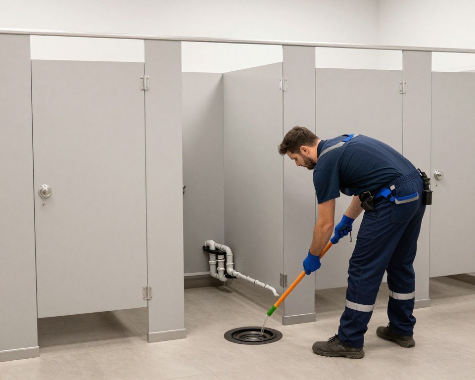 Office building receiving commercial drain cleaning in Venice California