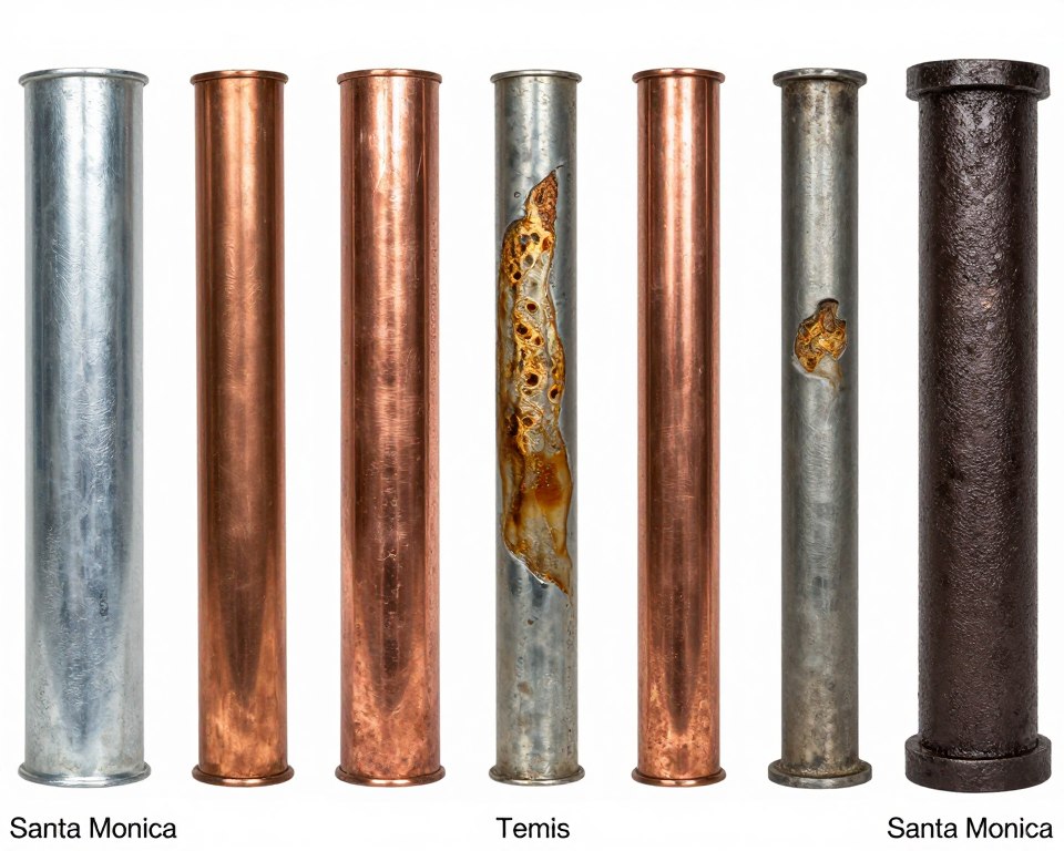 Pipe corrosion examples Santa Monica coastal properties