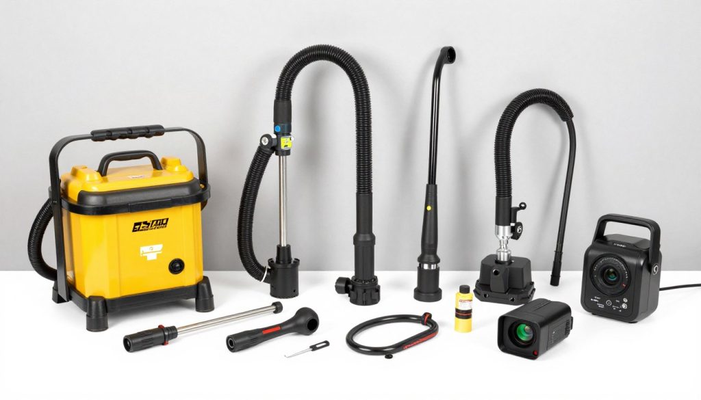 Professional drain cleaning equipment and tools used in Venice CA service