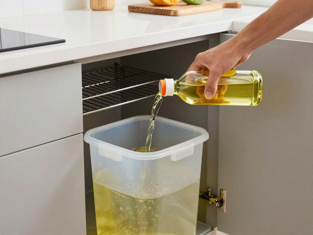 Proper grease disposal method Venice kitchen