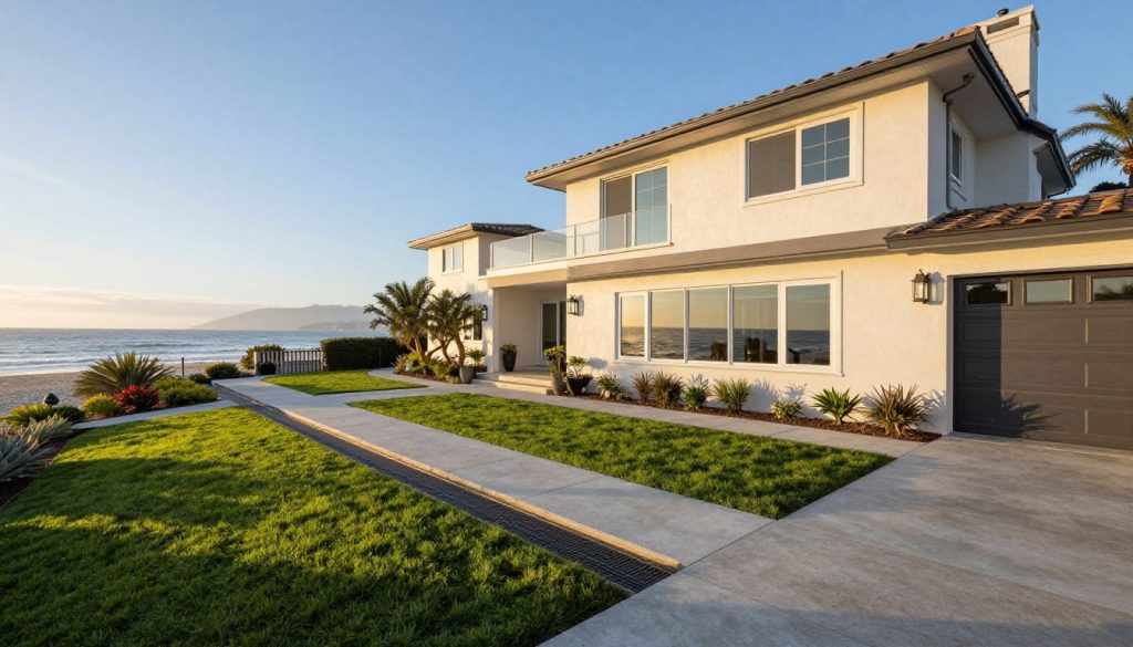 Santa Monica beach area property with unique drainage challenges