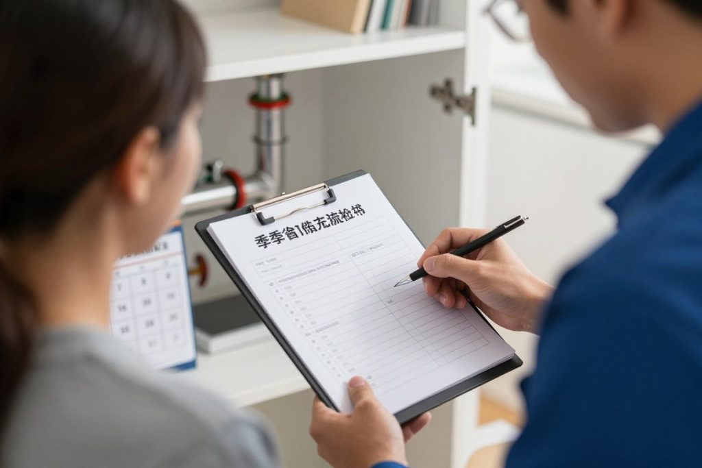 Seasonal plumbing maintenance checklist Santa Monica