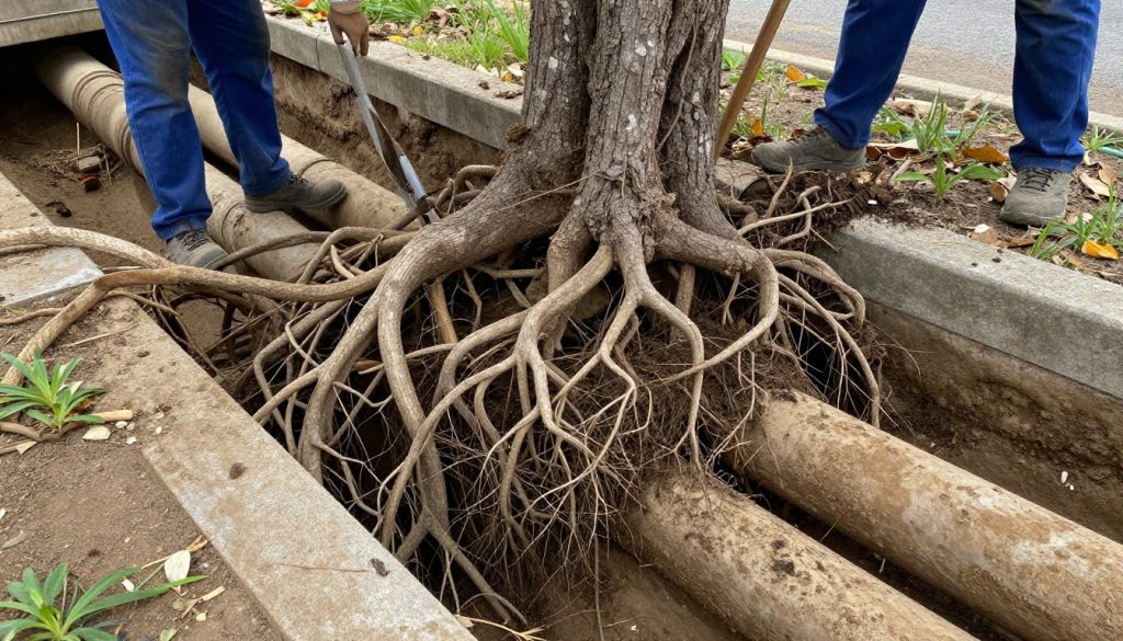 Tree roots removed from Venice sewer line