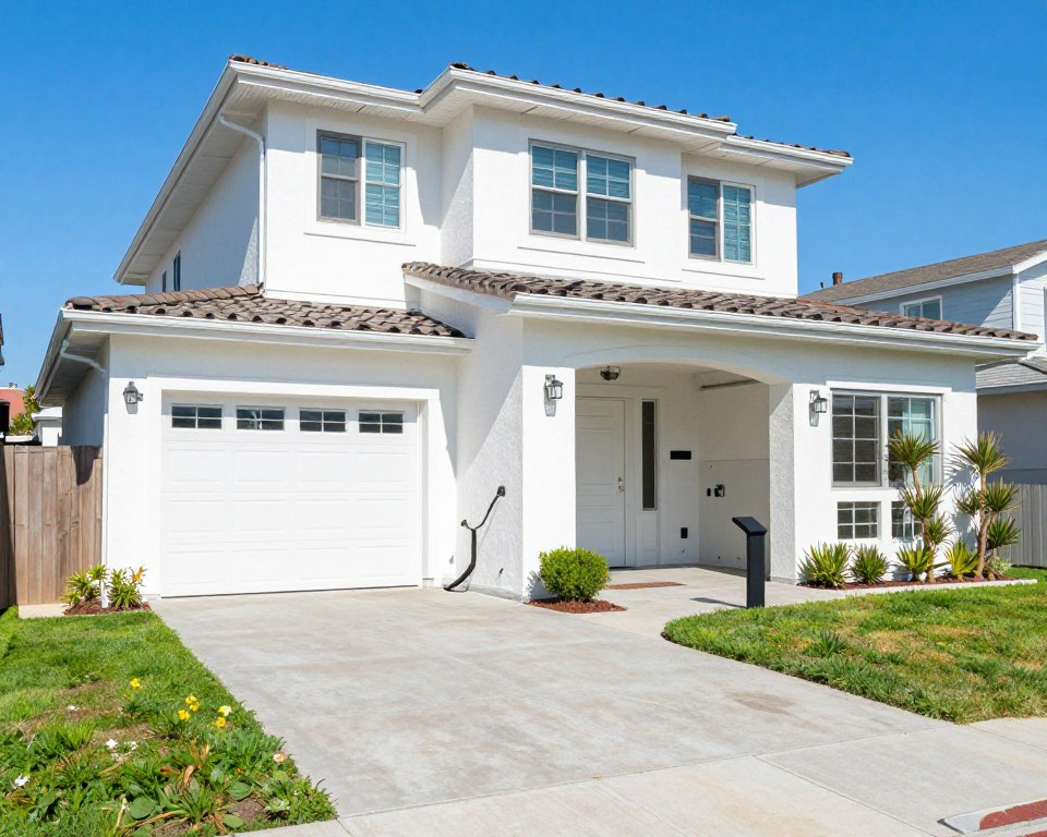 Venice Beach home exterior with healthy drainage system