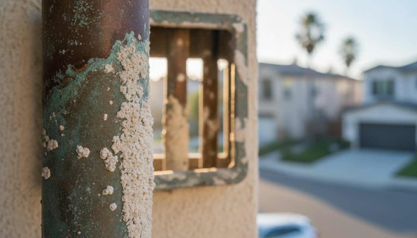 hard water drain damage Los Angeles